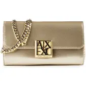 Armani Exchange für Damen. XW000358AF21362U1046 Goldene Brieftasche (OSFA), Lässig, Party, Polyester