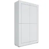Itamoby Elios 4-türiges Sideboard, 100 x 35 x 165 cm, Hochglanzweiß