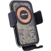 InLine KFZ Smartphone Halterung, ONE TOUCH QI 2, universal, Wireless Charger