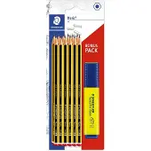 Staedtler 120 BK12P1, HB, Schwarz, Gelb, Hexagonal, PEFC, Sichtverpackung, 12 Stück(e)