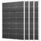 Vevor Monokristalline Solarmodule 100-W 4er-Pack