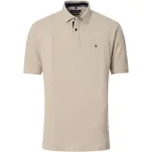 Casa Moda's Baumwollenes Casa Moda Polo beige meliert weiter Schnitt