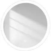Emke Badspiegel mit Beleuchtung Φ50cm,Beschlagfrei, 3 Farbtemperaturen(3000K-6500K) und dimmbaren