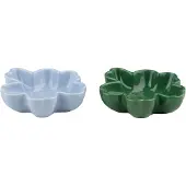 Marimekko - Unikko Schalen-Set, Ø 11 cm, hellblau / grün (2er-Set)