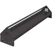 vidaXL Hühnerfütterungsrinne Schwarz 108 x 20,5 x 20 cm 5 kg
