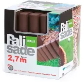 Prosperplast PALISADE 2,7 Beetumrandung Beeteinfassung Rasenbord Rasenkante braun
