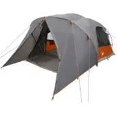 vidaXL Dome Zelt für 4 Personen Grau und Orange 455 x 252 x 178 cm