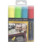 Securit original kridtmarker sæt med fire i forskellige farver