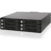 Icy Dock MB996SK-6SB, Schwarz, Metall, 9.5 mm, 1 Lüfter, 4 cm, 12 Gbit/s