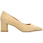 No Stress Cognacfarbene Velourslederpumps | Größe 36