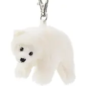 OEM Plüsch-Schlüsselanhänger, 8-12 cm, Eisbär, weich