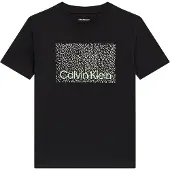 Calvin Klein Jeans T-Shirt Perforation LVCKSJA04B Schwarz Regular Fit