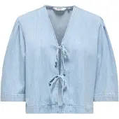 ONLY Jeansbluse in Hellblau - S