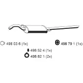 ERNST 640107 Endschalldämpfer für SEAT TOLEDO I (1L) Auspuff