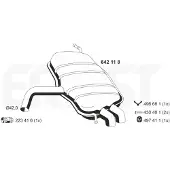 ERNST 642118 Endschalldämpfer für SEAT Toledo III (5P2) Auspuff