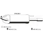 ERNST 310260 Endschalldämpfer für FORD Puma Schrägheck Auspuff