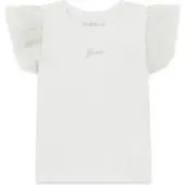 GUESS T-Shirt K6GI19 K6YW4 Weiß Regular Fit