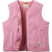 Passenger - Polaire en sherpa sans manches - Tawny Collarless Deep-Pile Sherpa Gilet W Pink Haze für Damen aus Baumwolle - Größe S - Rosa