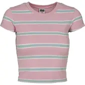 Urban Classics T-Shirt "Damen Ladies Stripe Cropped Tee" 1 Stk.