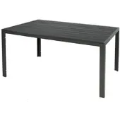 Inda -Exclusiv Alu Non-Wood Gartentisch Tisch Esstisch Gartenmöbel L150/160/180cm