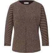 Street One Langarmshirt in taupe schoko - 0004 | Gr.: 38