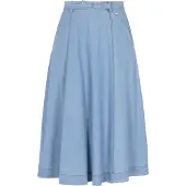 Dreimaster Women Skirt in light blue denim | Gr.: XL