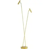 HELL Tom 60411 LED-Stehleuchte-Messing matt-mit LED (2700K)