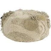 Lorena Canals - Mossy Rock Pouf, Ø 50 cm, grün / beige