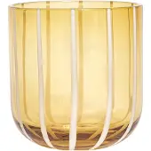 Oyoy Mizu Glas, amber, Höhe 8 cm, 2er-Set Living Design, Mizu, Beige, für Küche, Glas, Design