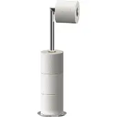 Joseph Joseph Toilettenpapierhalter EasyStore Luxe 2-in-1 Toilet Roll Stand Silver