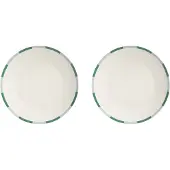 &k amsterdam &klevering - Bliss Teller, Ø 27 cm, grün (2er-Set)