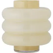 Bloomingville Sahara Vase H22 Yellow - , Gelb, für Wohnzimmer, Glas