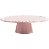 &Klevering - Whip Tortenplatte, Ø 26 x 8 cm, pink