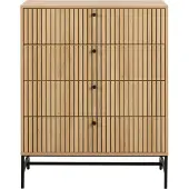 Ebuy24 Albany Kommode 4 Schubladen Natur.