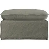 HK Living - Nomad Sofa, Hocker, Leinen / army green