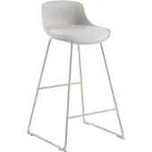 Ebuy24 (2er Set) Tina Barhocker PolyurethanKunstleder weiß.