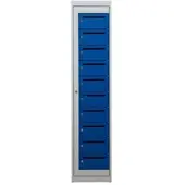 Proregal Postverteilerschrank Crane HxBxT 180 x 40 x 50 cm Grau-Blau