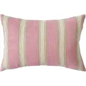 HK Living - Woven Striped Leinen-Kissen, 60 x 40 cm, blush