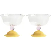 &k amsterdam &klevering - Tulip Coupeglas, 300 ml, caramel (2er-Set)