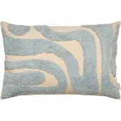 Fonq Wave Zierkissen 40 x 60 cm - Hellblau