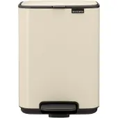 Brabantia Bo, 4 l, Rechteckig, Stahl, Beige, Kunststoff, Terrasse