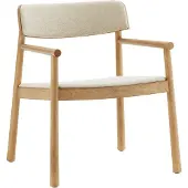 Normann Copenhagen - Timb Lounge Armlehnstuhl, tan / Hallingdal 220