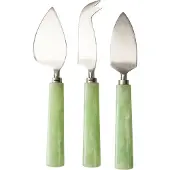 HK Living - Käsemesser-Set, sage (3er-Set)