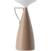 Kartell Camomille LED-Akku-Tischleuchte, beige, Höhe 24 cm - , Camomille, dimmbar, Beige, für Wohnzimmer, Kunststoff, Design