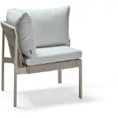 Stern Tammo Eckelement mit Kissenset Aluminium/greige