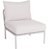 Stern Romy Lounge Mittelelement Aluminium greige inkl. Kissen