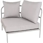 Stern Coco Lounge Eckelement Aluminium greige inkl. Kissen