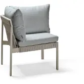 Stern Tammo Eckelement mit Kissenset Aluminium/greige