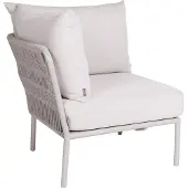 Stern Romy Lounge Eckelement Aluminium greige inkl. Kissen