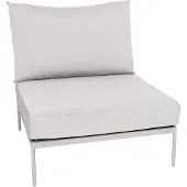 Stern Coco Lounge Mittelelement Aluminium greige inkl. Kissen